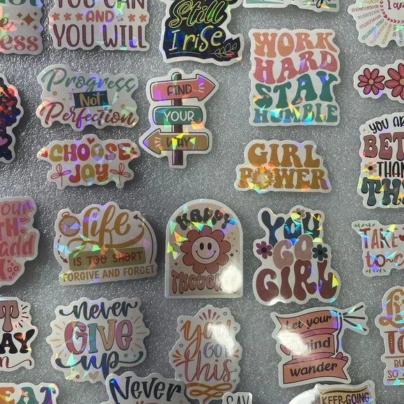 Colorful Motivational Sticker Set lot 1 - Picture 2 of 3